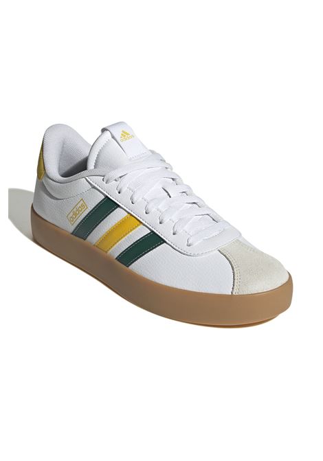 Scarpe Adidas VL Court 3.0 Bianco Verde Giallo Gum Uomo ADIDAS CORE | Sneakers | JI1756-